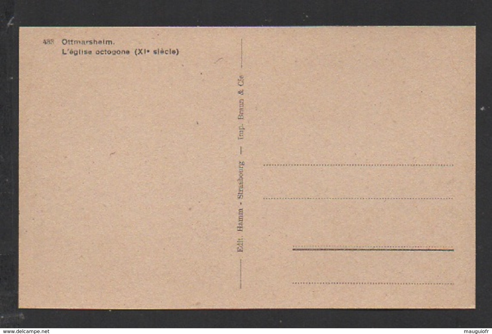 DF / 68 HAUT-RHIN / OTTMARSHEIM / L' EGLISE OCTOGONE (XI° Siècle) - Ottmarsheim