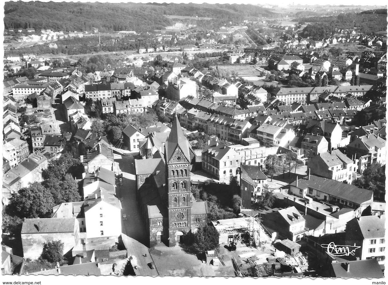 Saar -  NEUNKIRCHEN -Luftaufnahme - Marienkirche  -CIM -  COMBIER Macon Photo N°34266 A - Kreis Neunkirchen