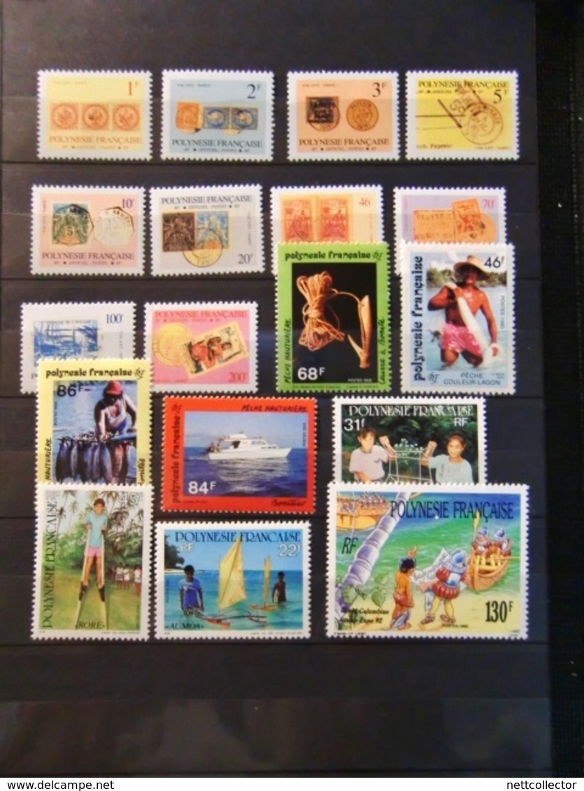 COLLECTION DE POLYNESIE TIMBRES ET BLOCS NEUFS** LUXE