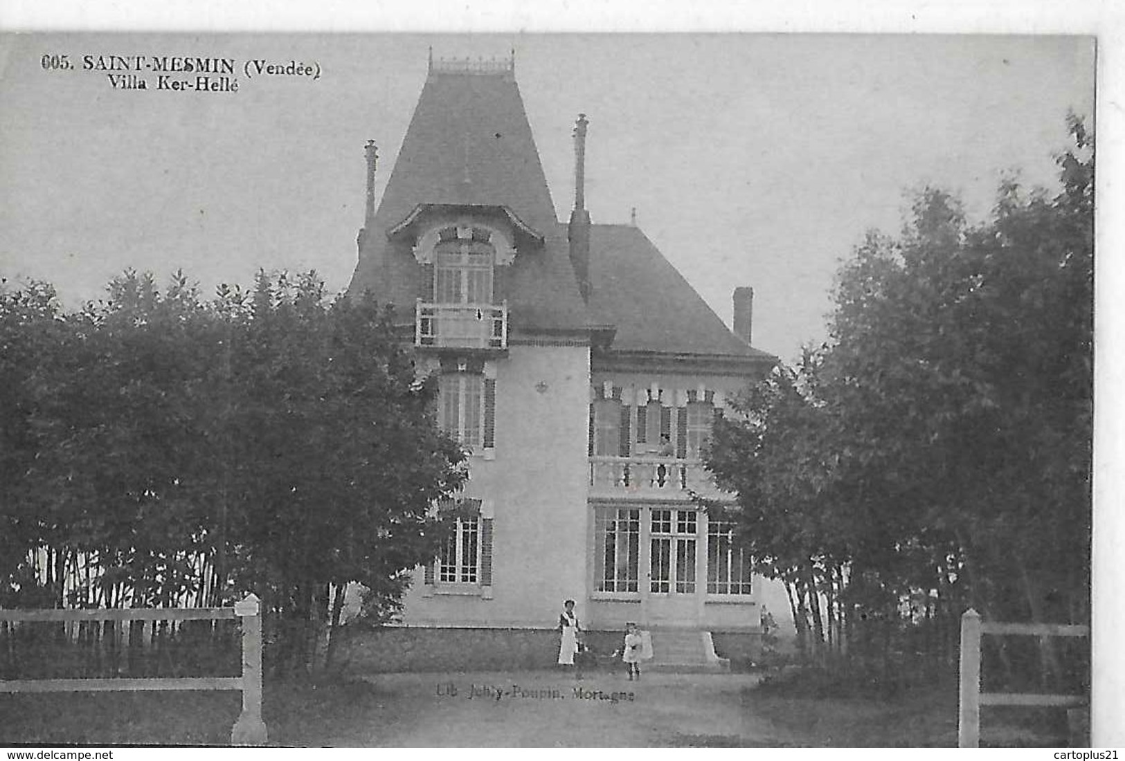 SAINT MESMIN  VILLA KER HELLE N 605   GROS PLAN PERSONNAGES    DEPT 85 - Autres & Non Classés