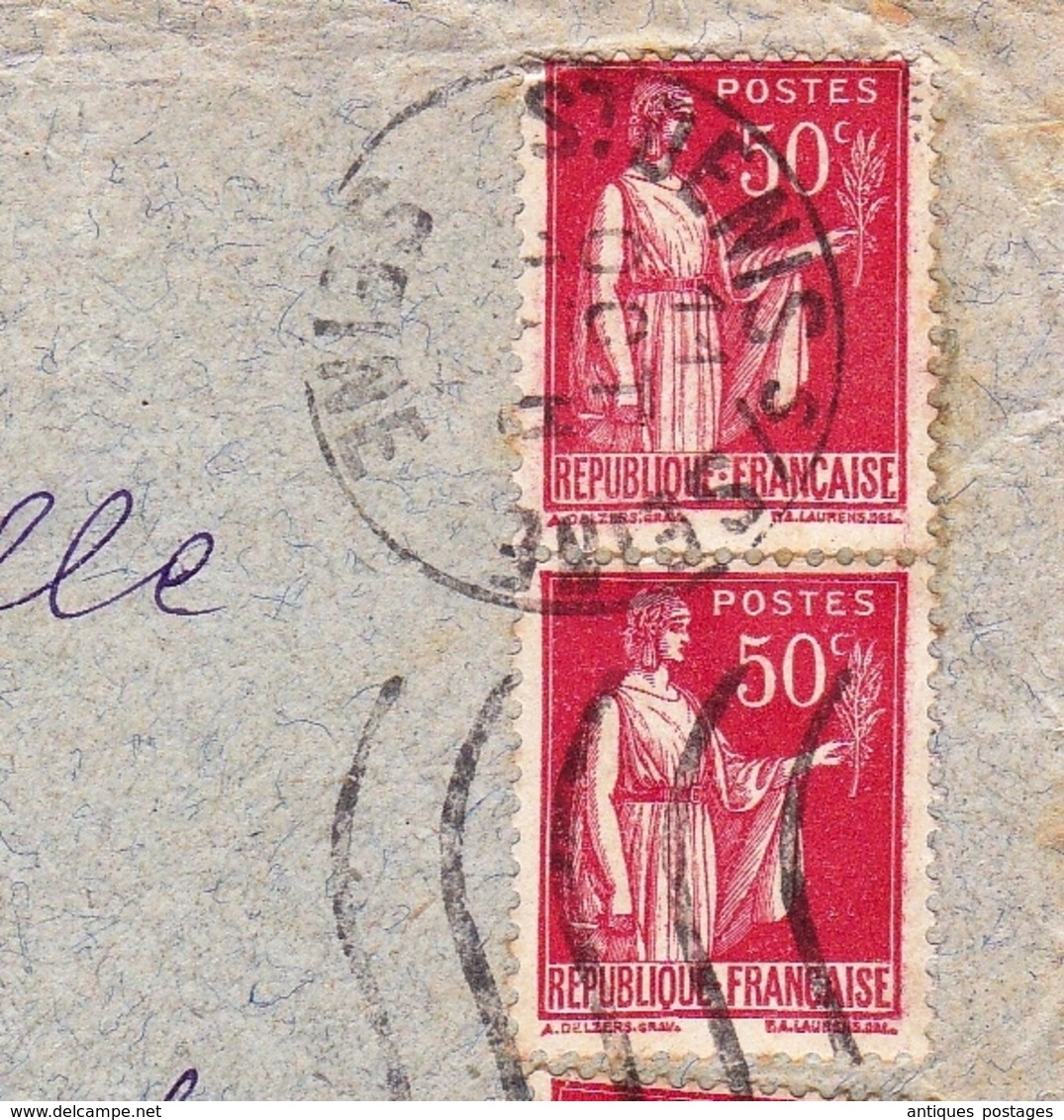 Lettre Saint Denis 1934 Seine Saint Denis Type Paix Schaffhausen Suisse - 1932-39 Peace