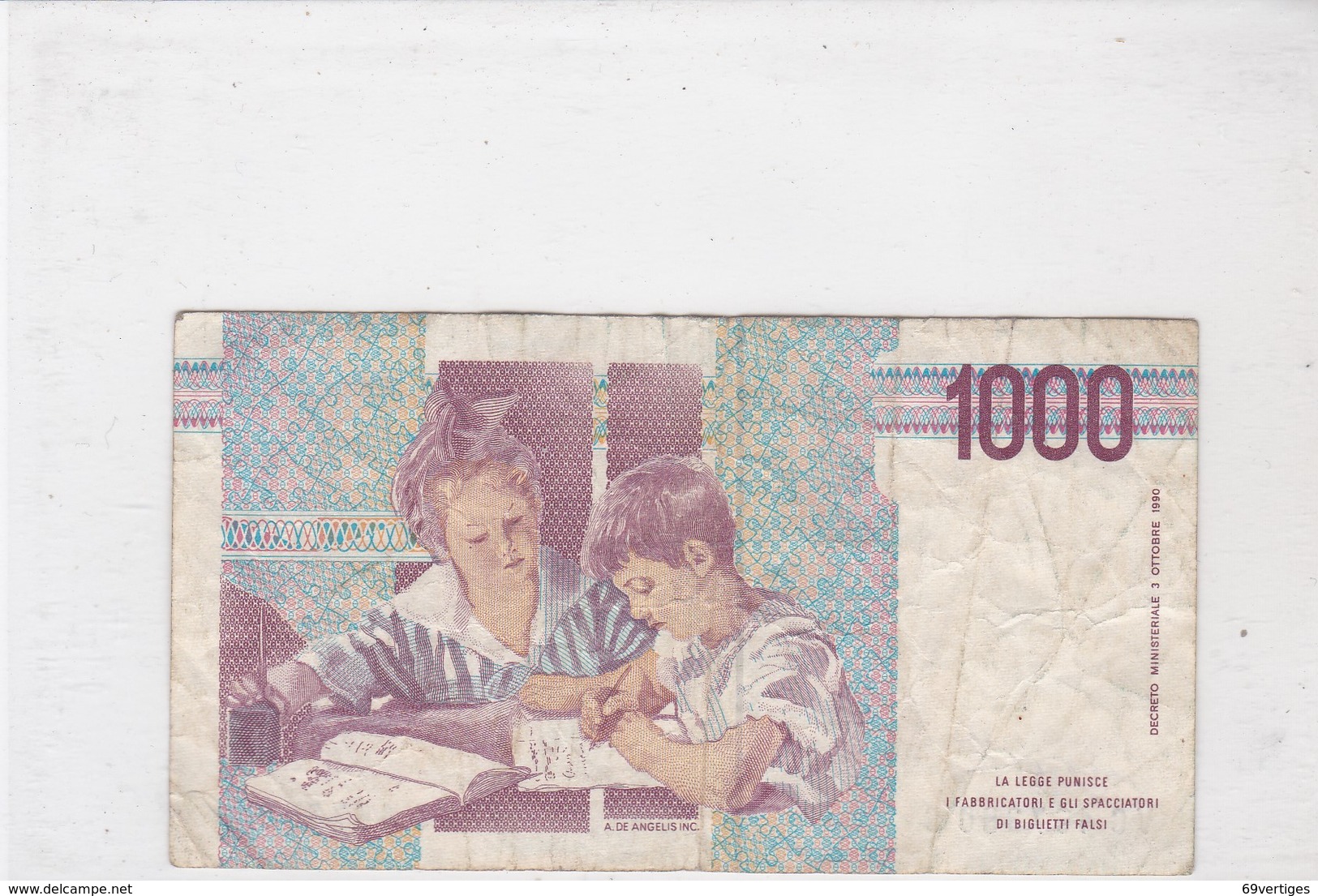 Billet MILLE LIRE - 1.000 Lire