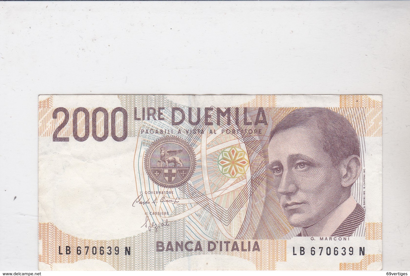 Billet DUEMILA LIRE - 2000 Lire