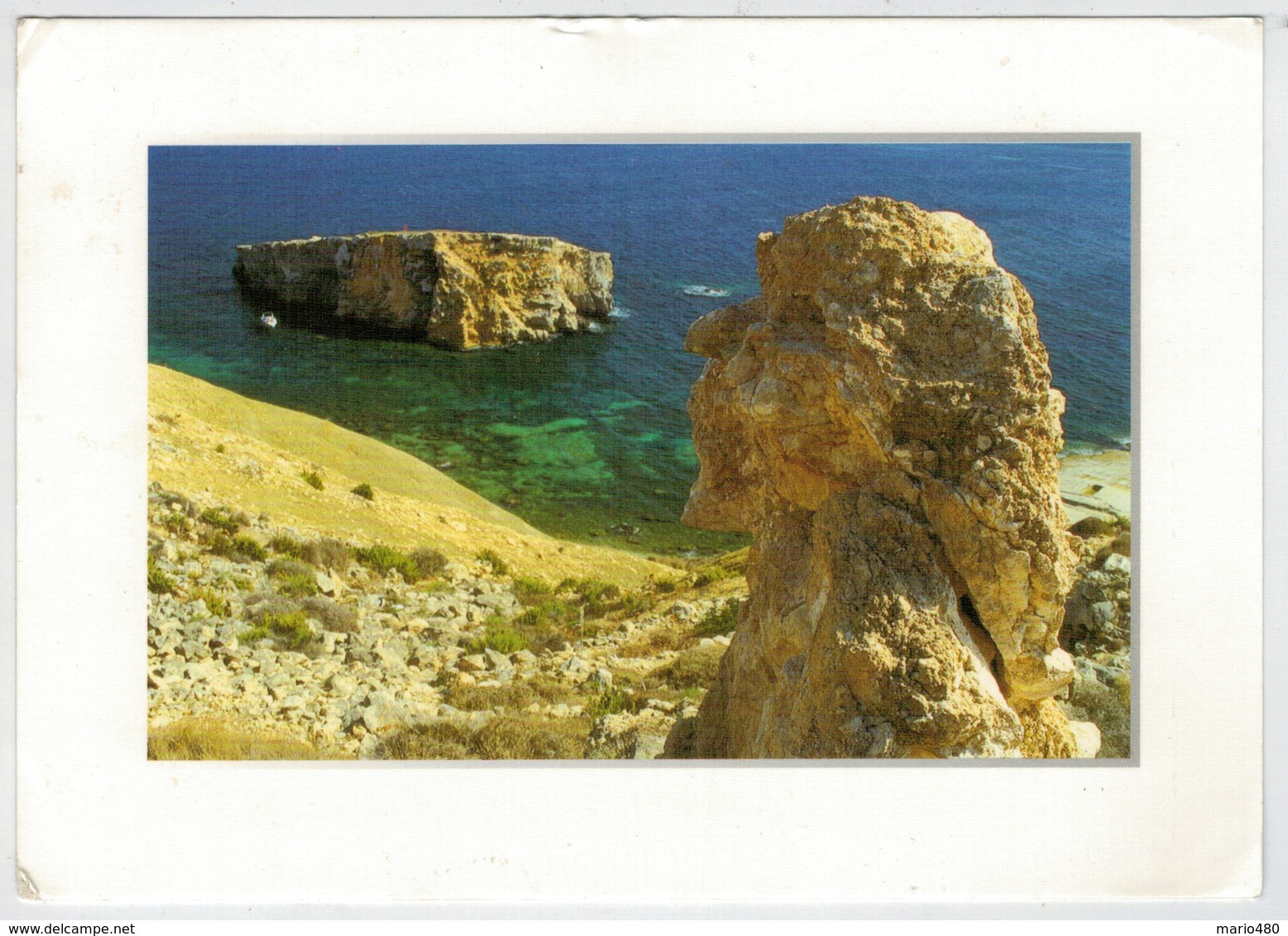 MALTA    THE  MALTESE  ISLAND THROUGH THE EYES OF  TED  ATTARD       2 SCAN         (VIAGGIATA) - Malta
