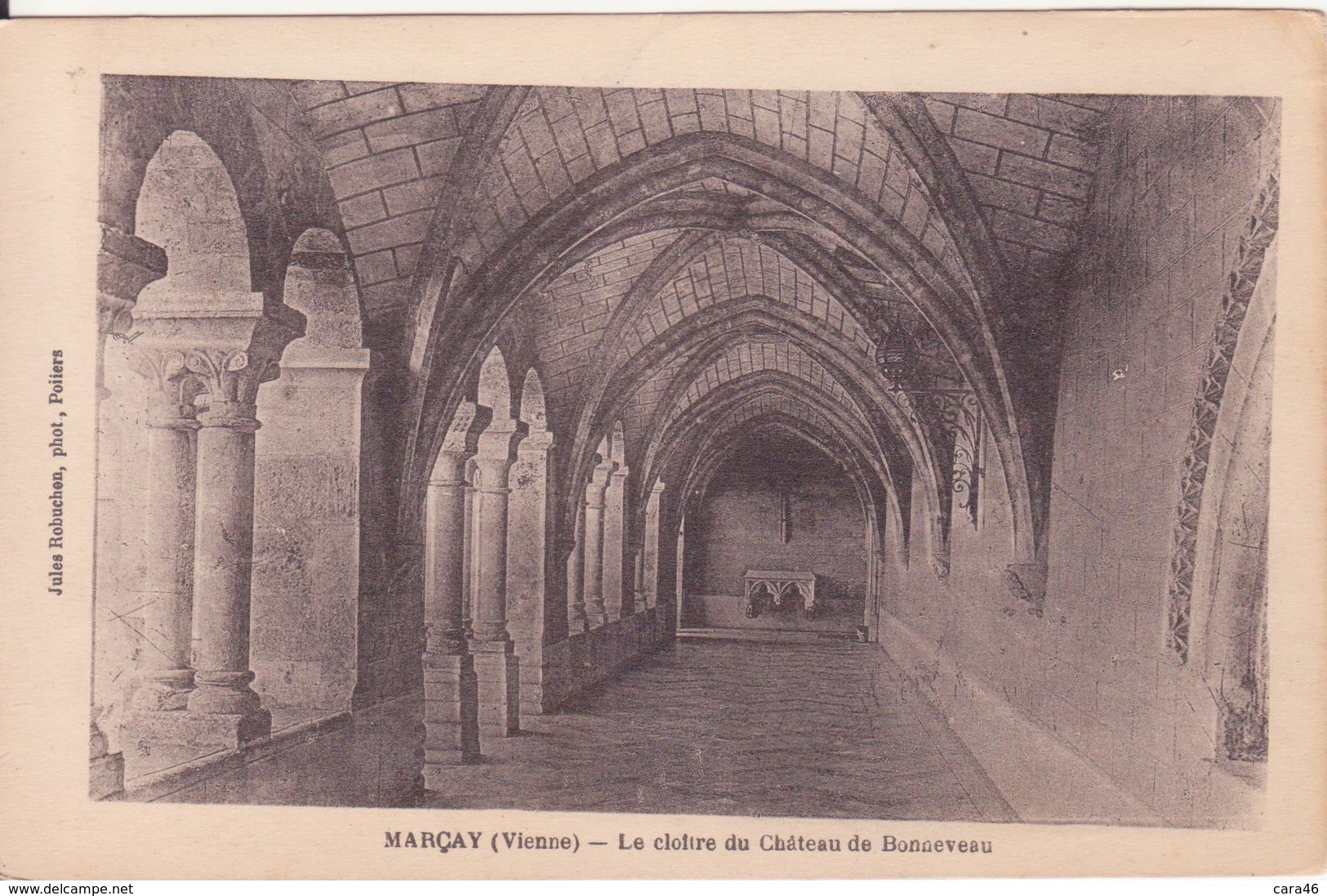 CPA - MARCAY (Vienne) - Le Cloître Du Château De Bonneveau - Other & Unclassified