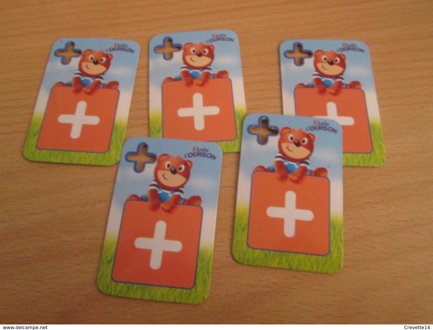 A Prix Cassé !!! LOT DE 5 MAGNETS LULU L'OURSON - Lettere & Numeri