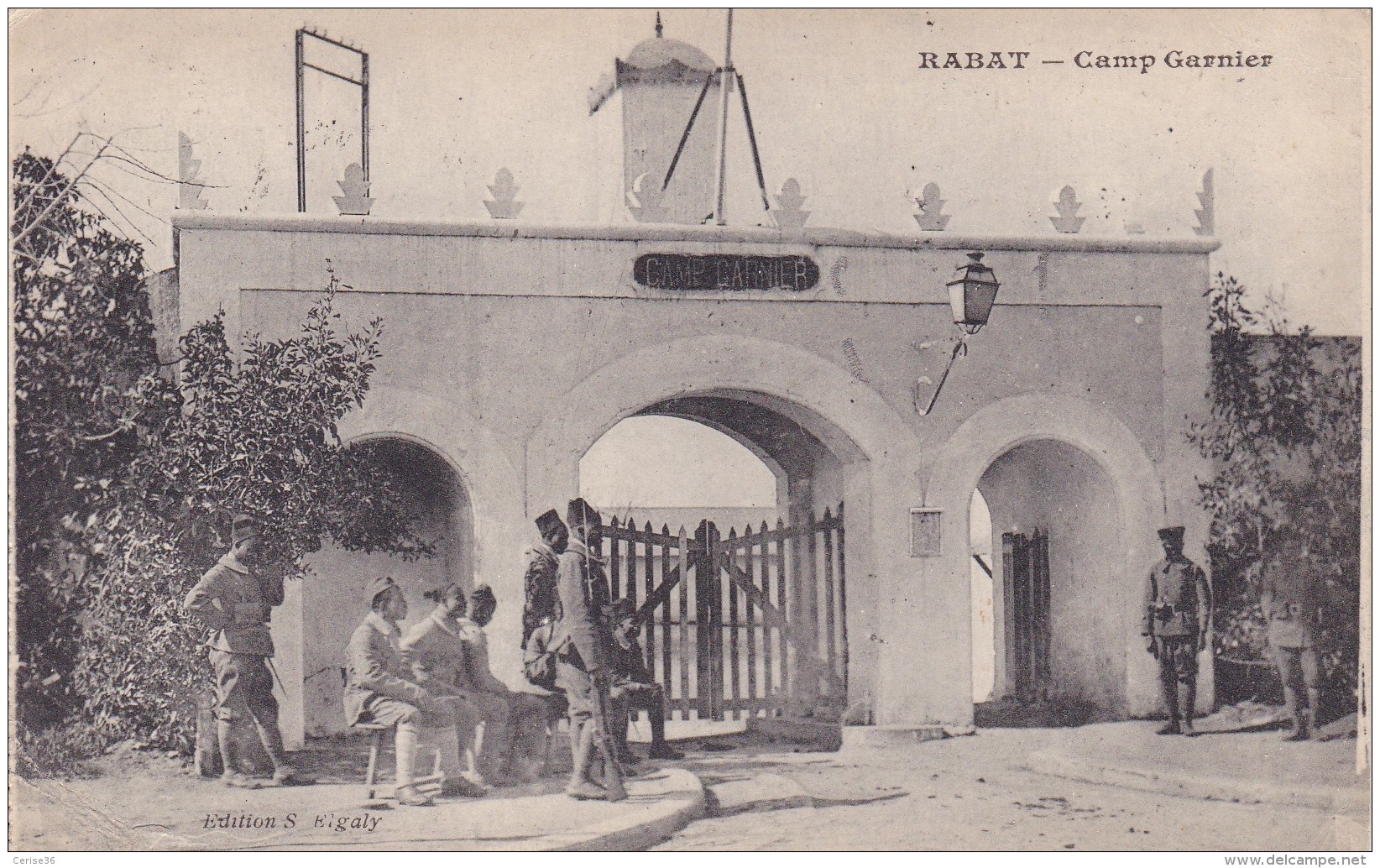 Rabat Camp Garnier Circulée En 1922 Avec Cachet Protectorat Français Voir Verso - Rabat