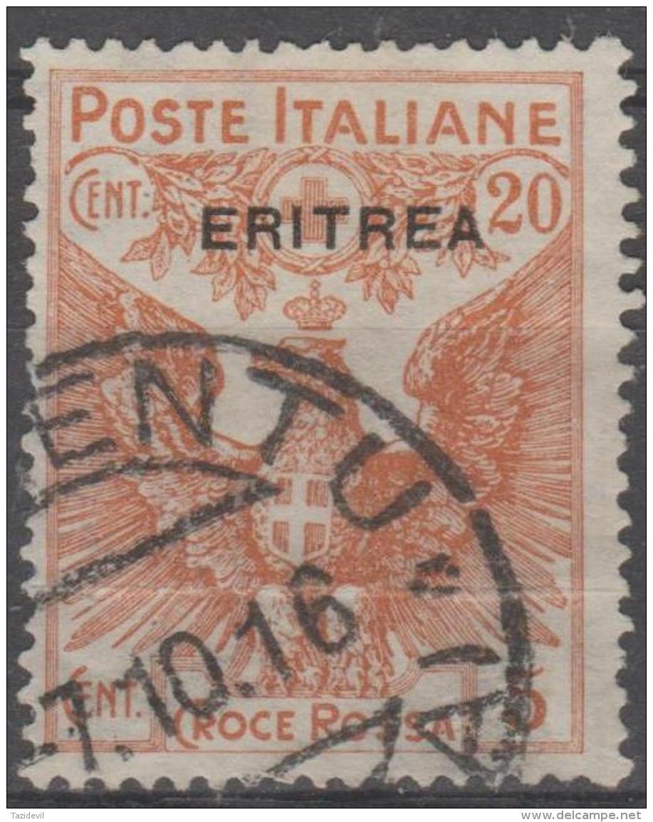 ERITREA - 1915 20c + 5c Semi Postal. Scott B3. Used - Erythrée