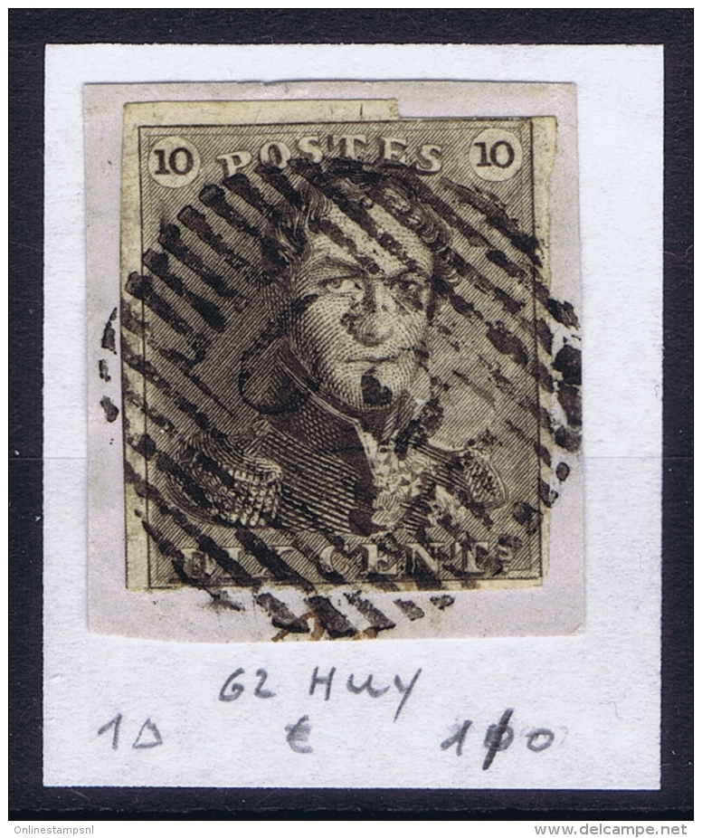 Belgium:  OBP Nr 1  Cancel  62 Huy - 1849 Mostrine