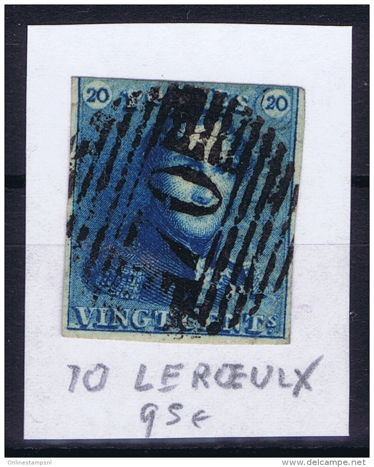 Belgium:  OBP Nr 2  Cancel  70  Le Roeulx - 1849 Epaulettes