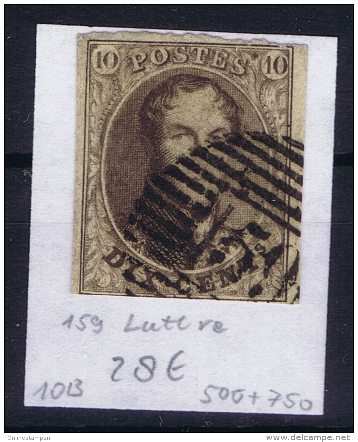 Belgium:  OBP Nr 10 Cancel  159 Luttre - 1858-1862 Medallones (9/12)