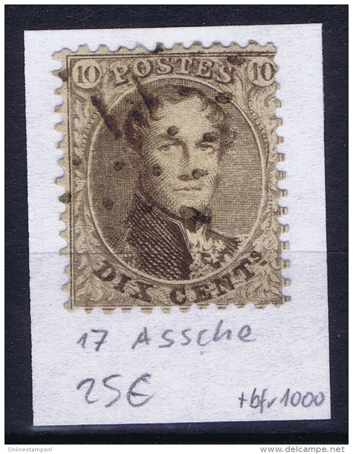 Belgium OBP Nr 14  Cancel  19 Ath - 1863-1864 Médaillons (13/16)