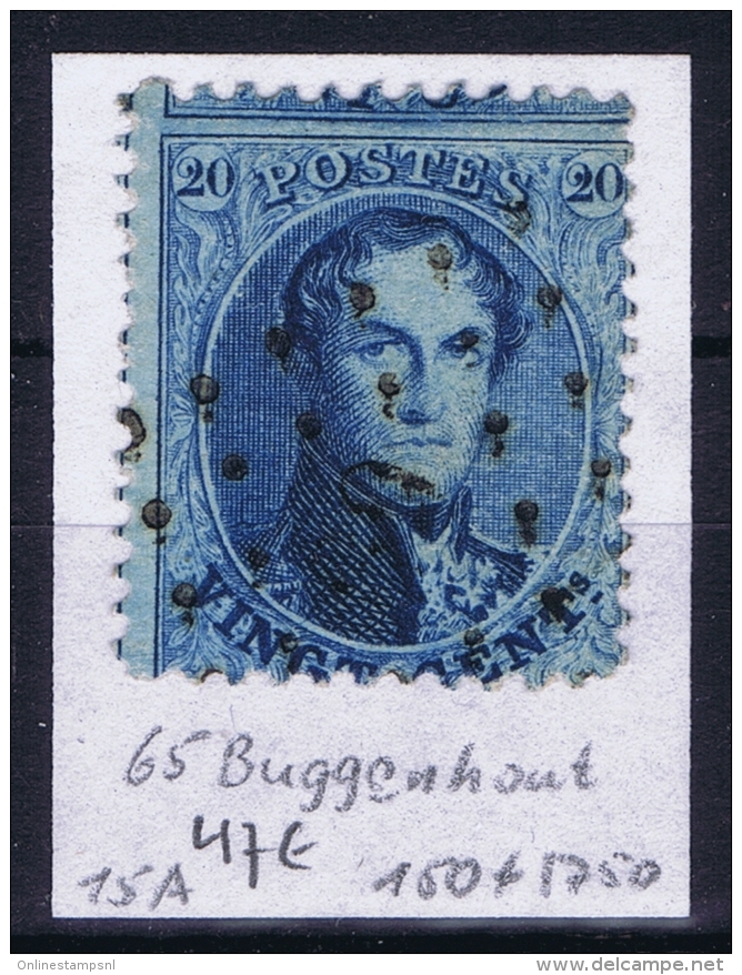 Belgium OBP Nr 15  Cancel 65 Buggenhout - 1863-1864 Medaillons (13/16)