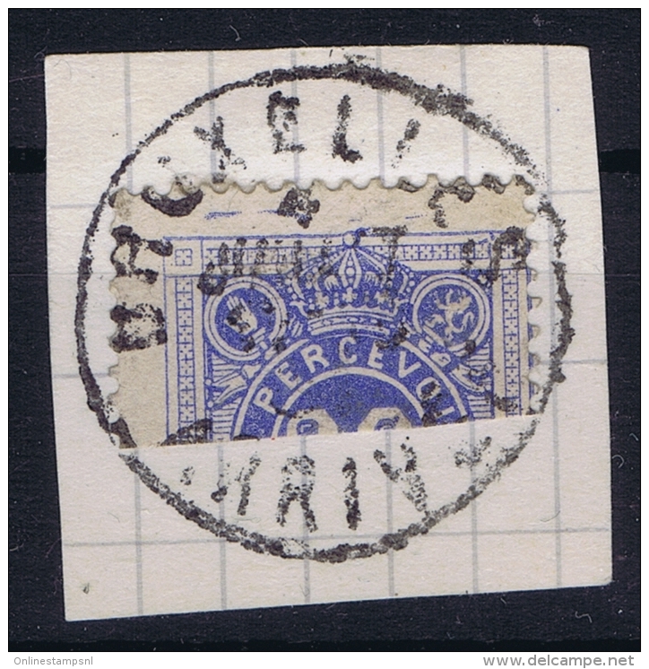 Belgium OBP Nr TX2 Halved On Fragment  Obl./Gestempelt/used Signed/ Signé/signiert VB - Francobolli