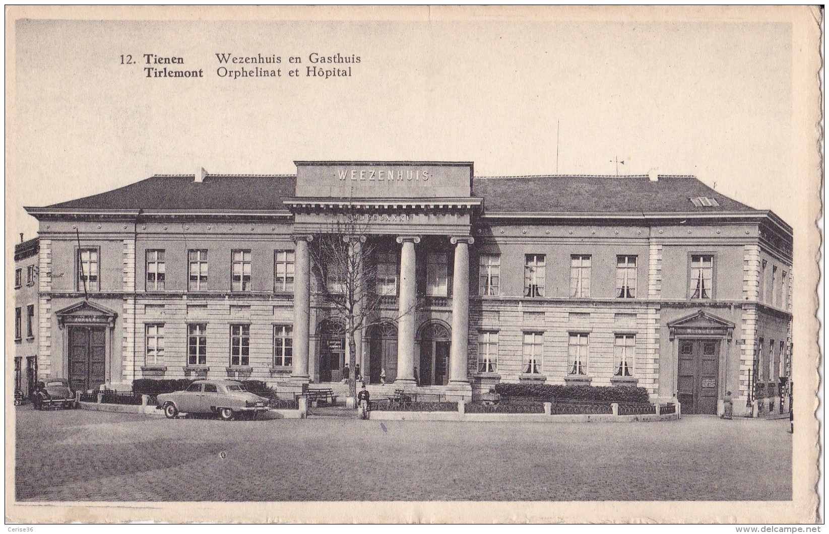 Tirlemont Orphelinat Et Hôpital  Circulée En 1954 - Tienen