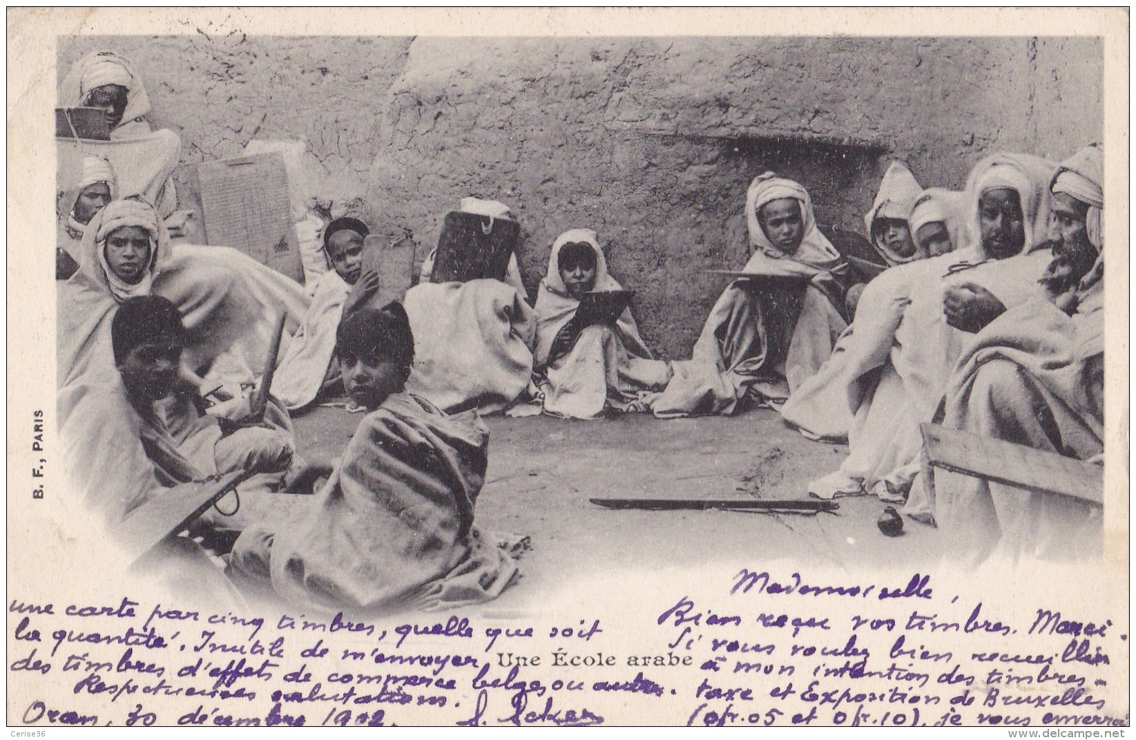 Une Ecole Arabe Circulée En 1903 Voir Verso - Scènes & Types