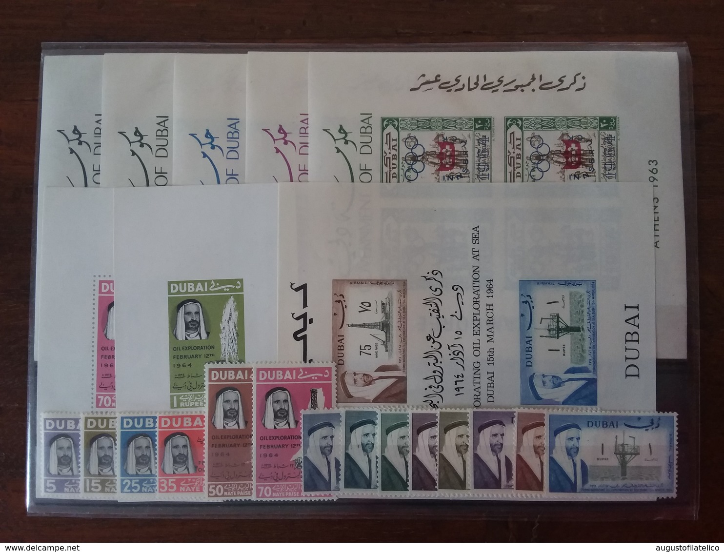 EMIRATI ARABI - DUBAI 1963/1964 - Lotto Francobolli In Serie E Foglietti Nuovi ** + Spese Postali - Dubai