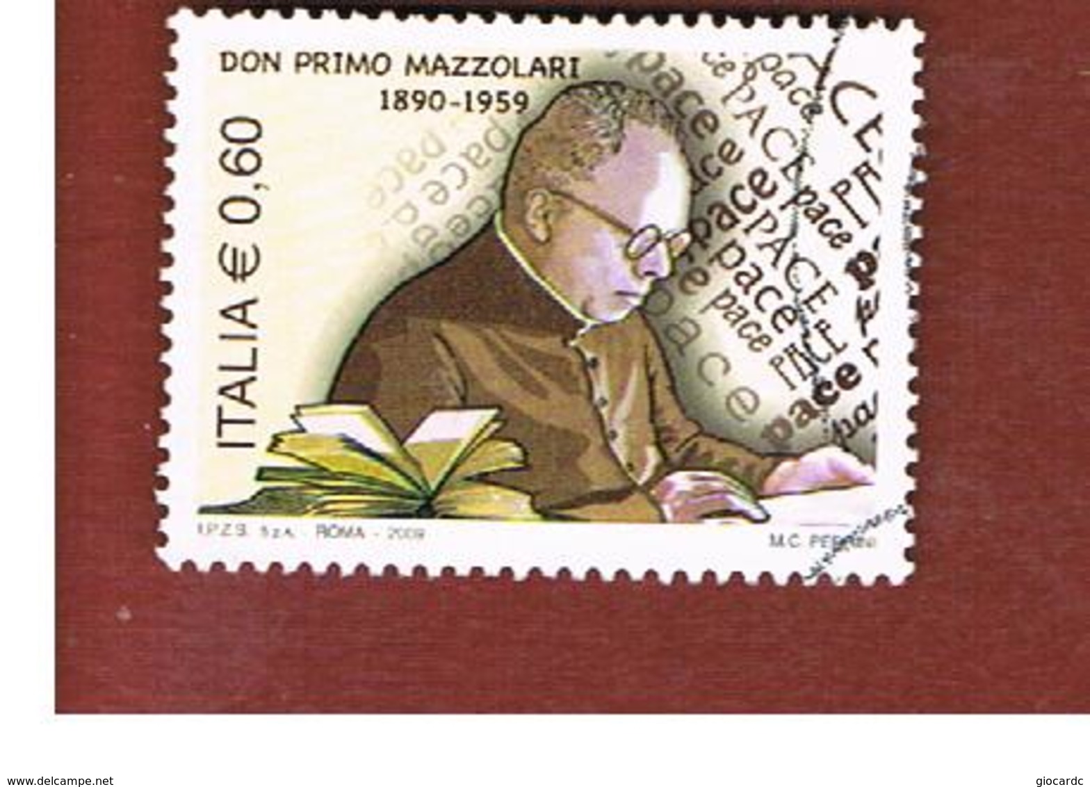 ITALIA REPUBBLICA  -   2009 DON MZZOLARI -   USATO  ° - 2001-10: Used