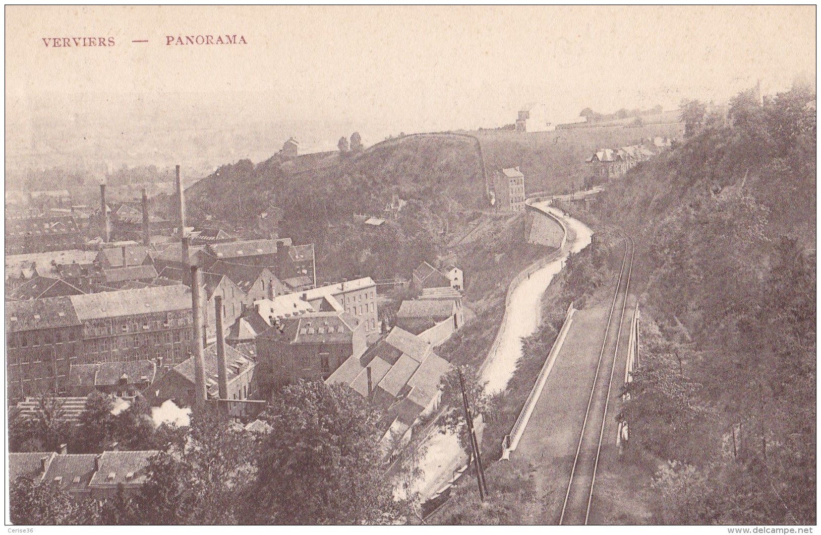 Verviers Panorama  Circulée En 1909 - Verviers