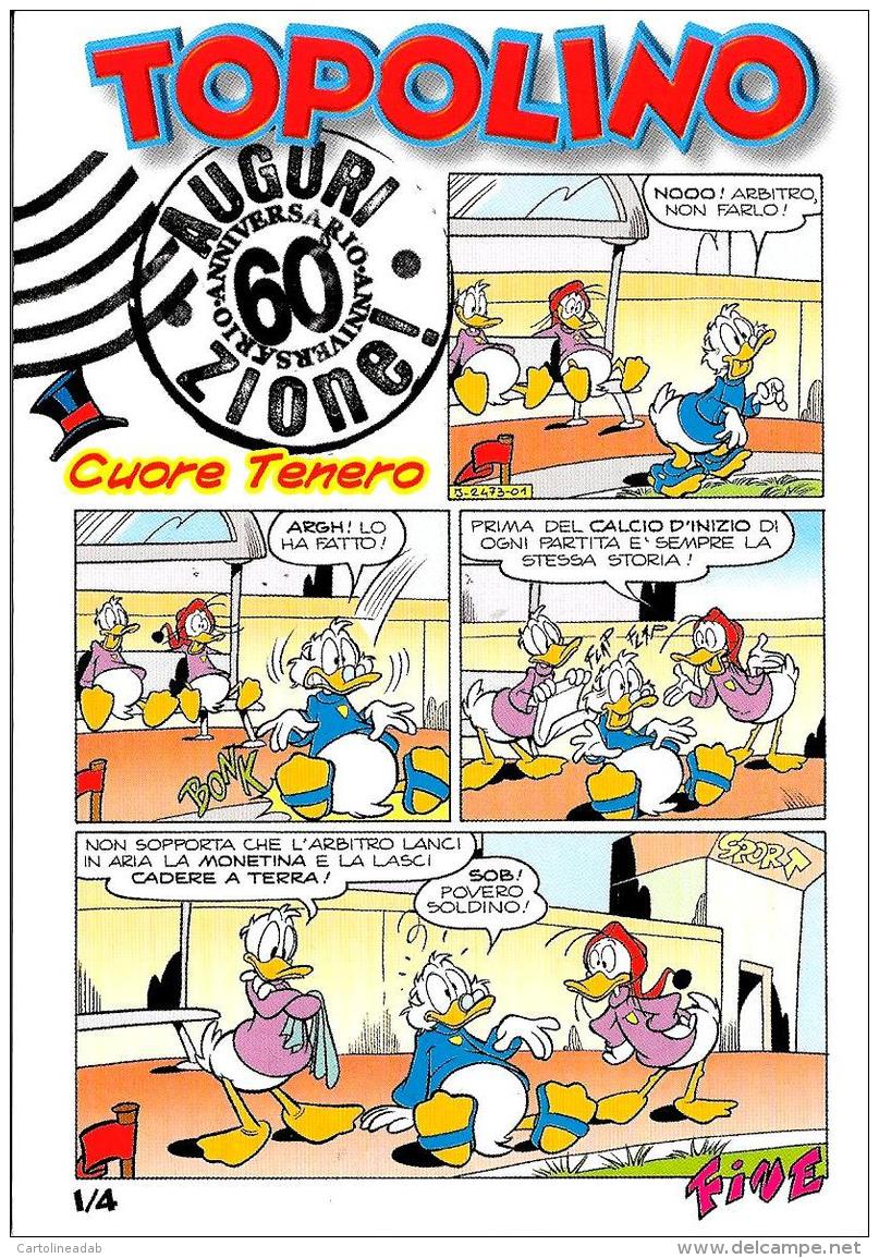 [MD1537] CPM - FUMETTI - SERIE COMPLETA DI N° 4 CARTOLINE - TOPOLINO - 60° ANNIVERSARIO - AUGURI ZIONE! - NV - Fumetti