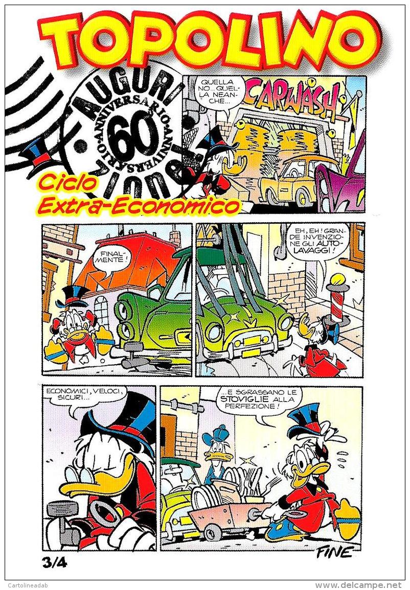 [MD1537] CPM - FUMETTI - SERIE COMPLETA DI N° 4 CARTOLINE - TOPOLINO - 60° ANNIVERSARIO - AUGURI ZIONE! - NV