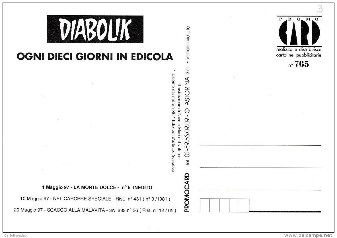 [MD1540] CPM - FUMETTI - PROMOCARD N° 765 - DIABOLIK - NV - Cómics