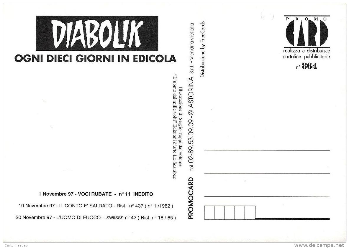 [MD1544] CPM - FUMETTI - PROMOCARD N° 864 - DIABOLIK - NV - Fumetti