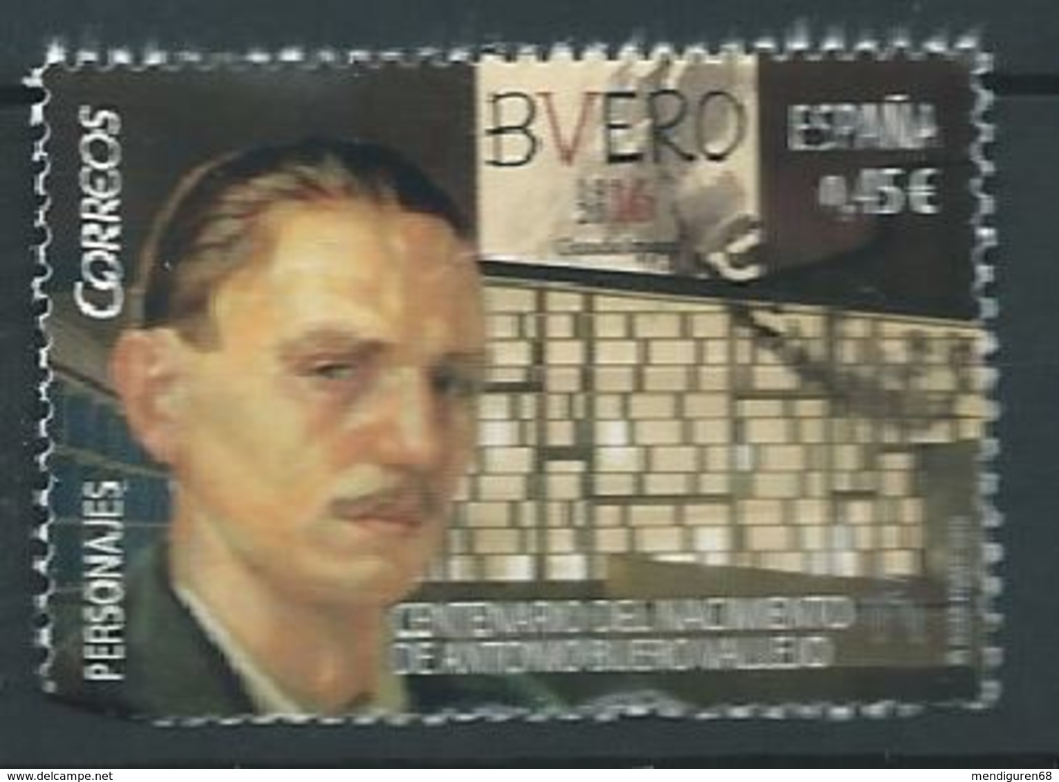 ESPAGNE SPANIEN SPAIN ESPAÑA 2016 WHITER ANTONIO BUERO VALLEJO ED 5083 YV 4807 - Usados