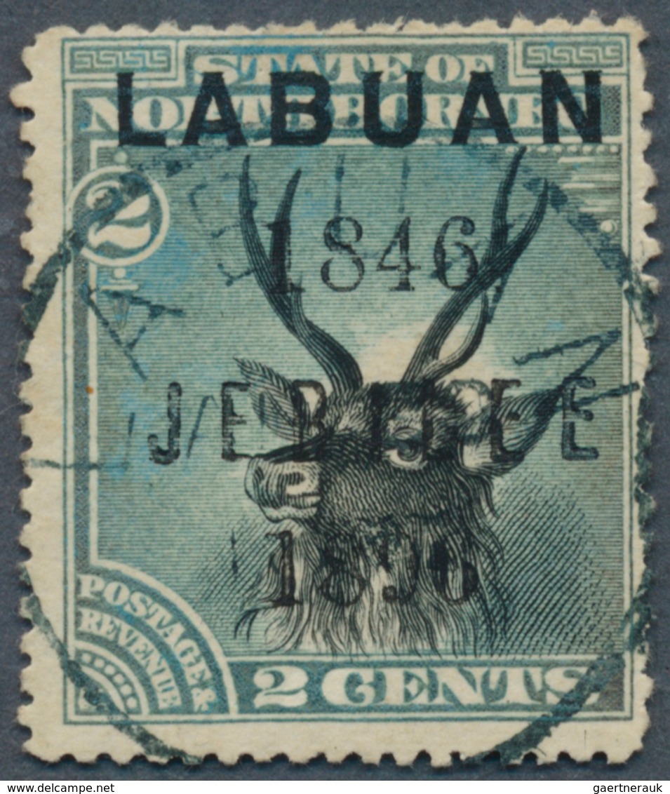 05201 Labuan: 1896, Jubilee Of Cession Of Labuan To Gt. Britain 'Sambar Stag (Cervus Unicolor)' 2c. Black - Other & Unclassified