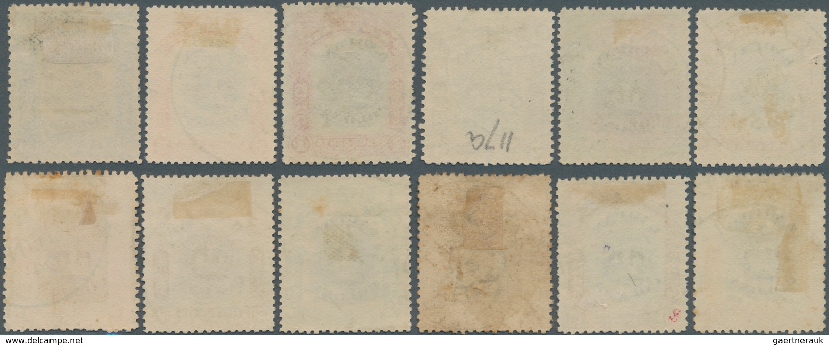 05218 Labuan: 1902-03 'Crown Colony' Complete Set Of 12, All Used Postally And Cancelled By Various Types - Other & Unclassified