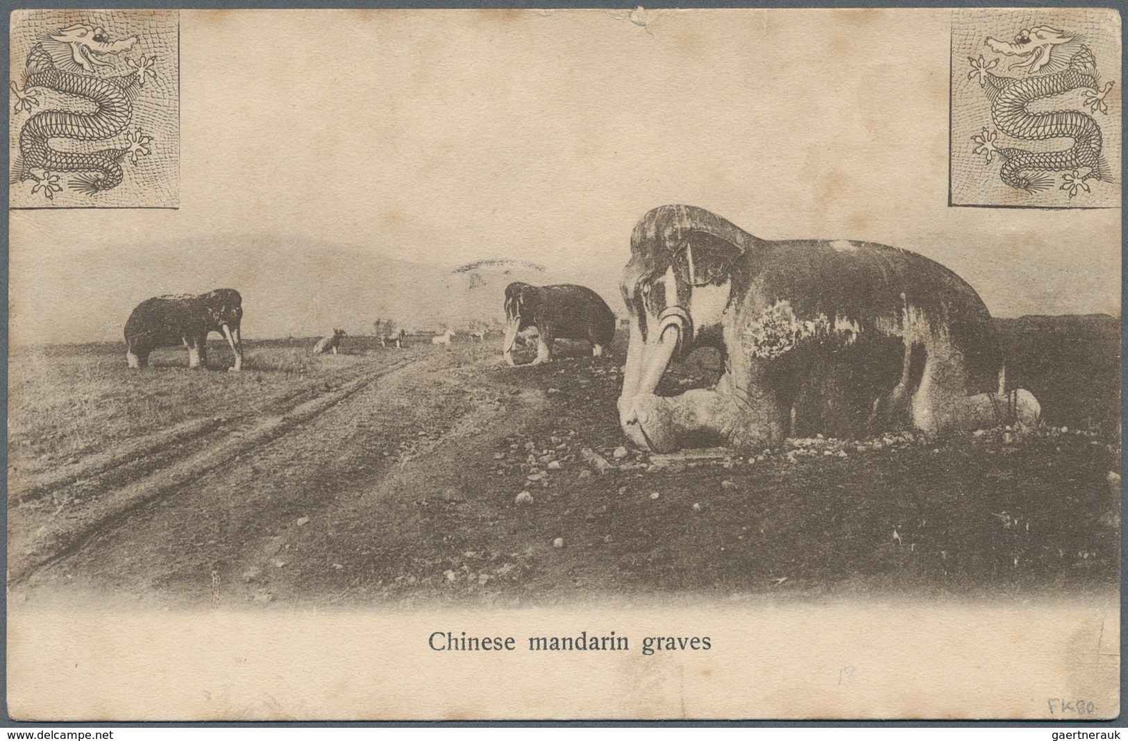 05226 Labuan: 1908, Picture Postcard (Kingshill No. 81, "Chinese Mandarin Graves") Used From Labuan To Eng - Other & Unclassified