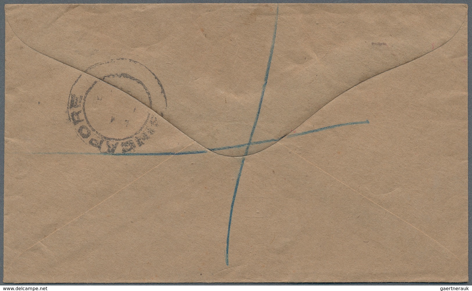 05250 Labuan: 1948, 'Salvation Army/ACF/YMCA' Envelope Used Registered To Auckland, New Zealand, Franked B - Autres & Non Classés