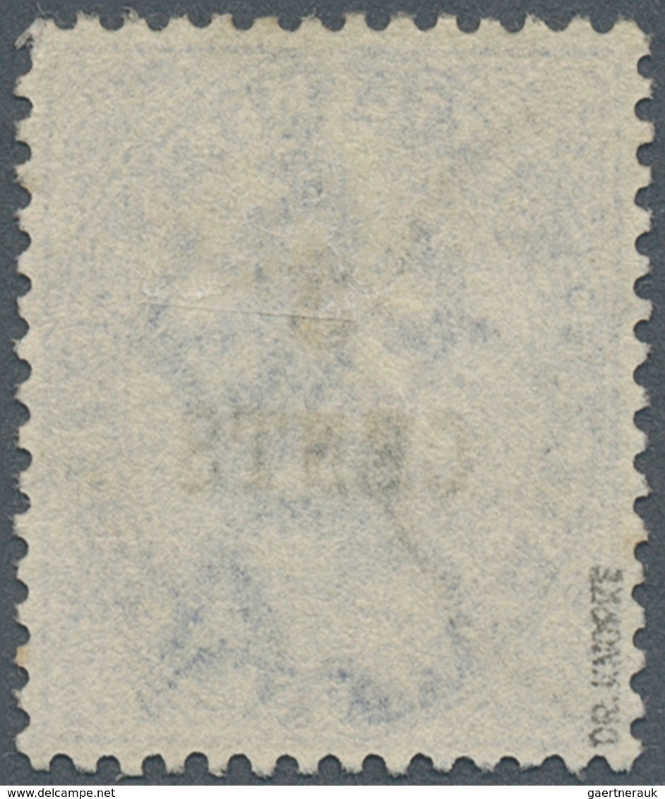 05290 Malaiische Staaten - Straits Settlements: 1885, QV 5c. Blue With Wmk. Crown CA Surcharged '3 CENTS' - Straits Settlements