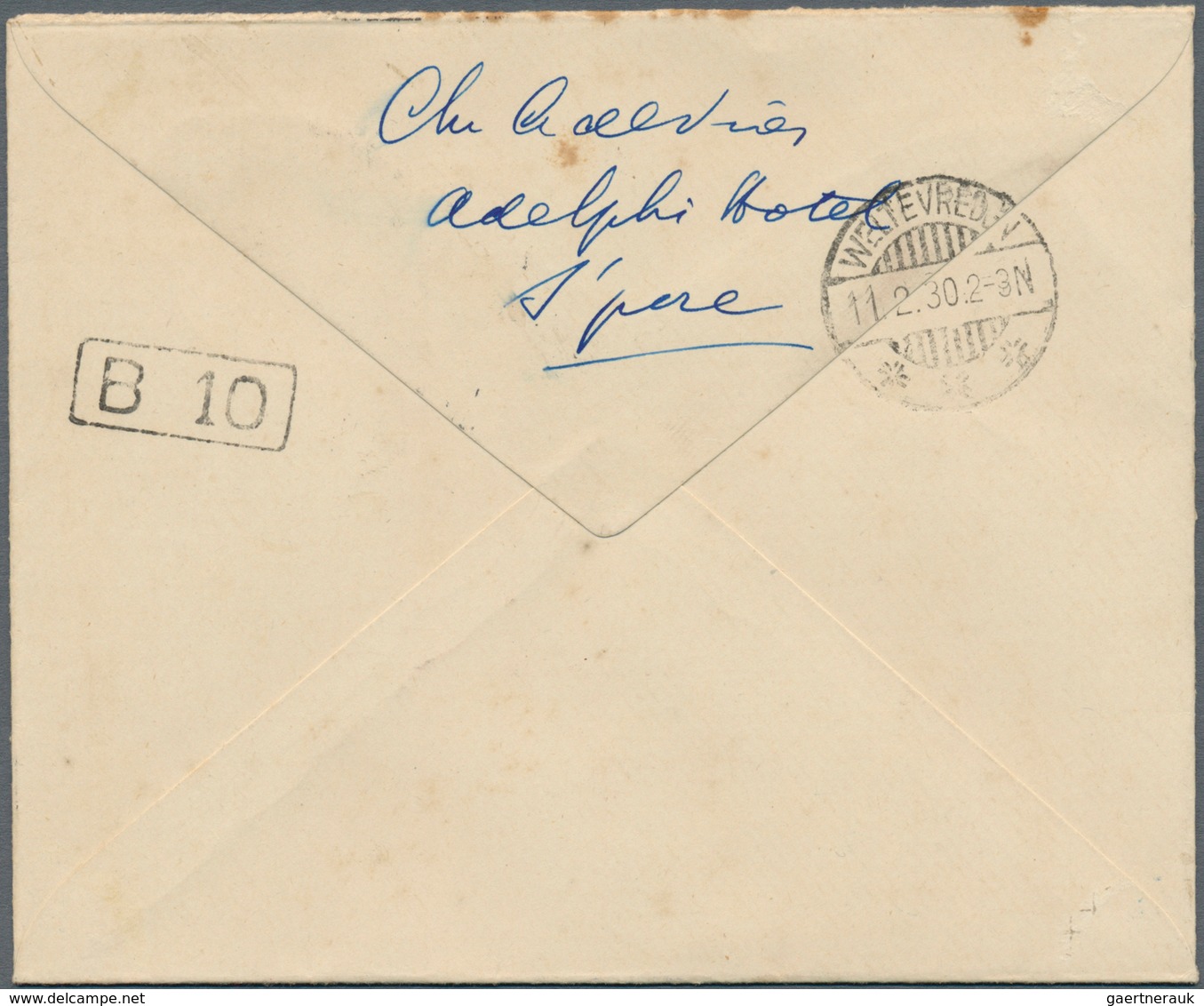 05398 Malaiische Staaten - Straits Settlements: 1930, 6 C Carmine-red KGV Postal Stationery Envelope, Upra - Straits Settlements