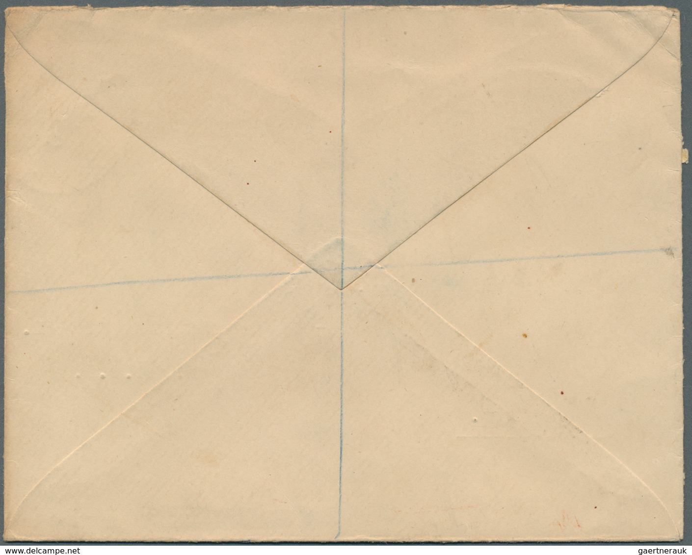 05584 Malaiischer Staatenbund: 1930 (25.3.), Stat. Envelope 'Tiger In Embossed Oval' 6c. Red Uprated With - Federated Malay States