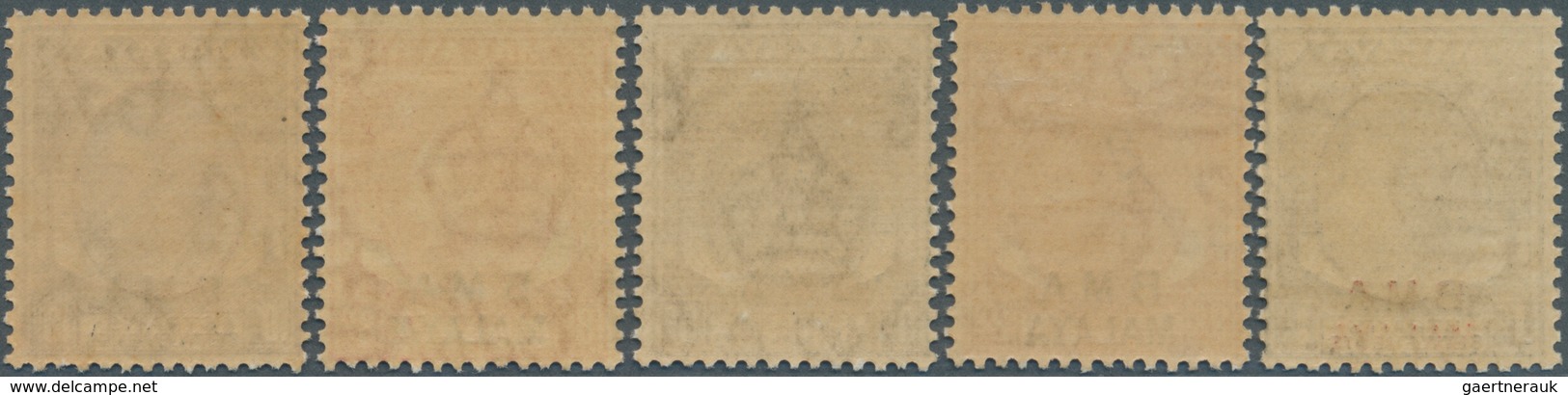 05628 Malaiische Staaten - Britische Militärverwaltung: 1946, Straits Settlements KGVI Definitives With Op - Malaya (British Military Administration)