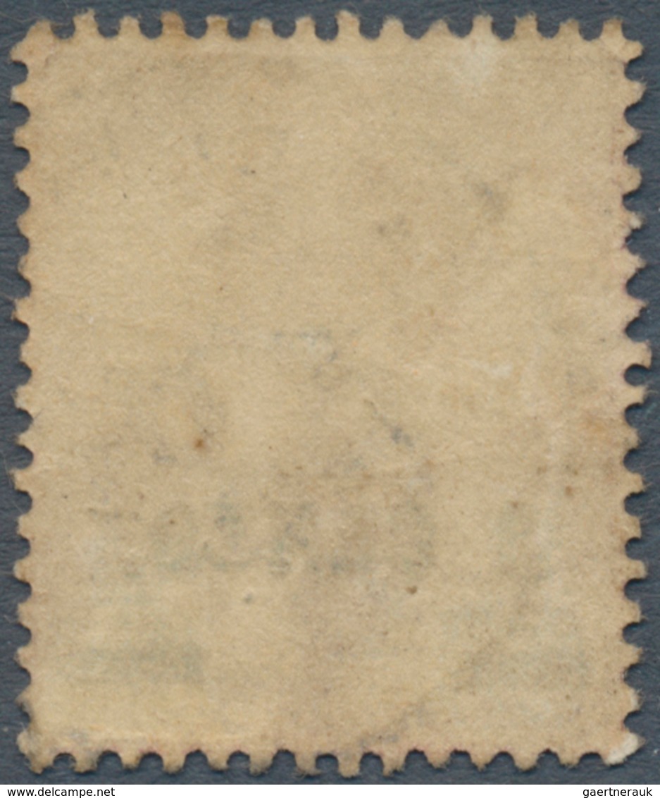 05667 Malaiische Staaten - Johor: 1912 3c. On 8c. Dull Purple & Blue, Variety "T Of CENTS Almost Omitted" - Johore