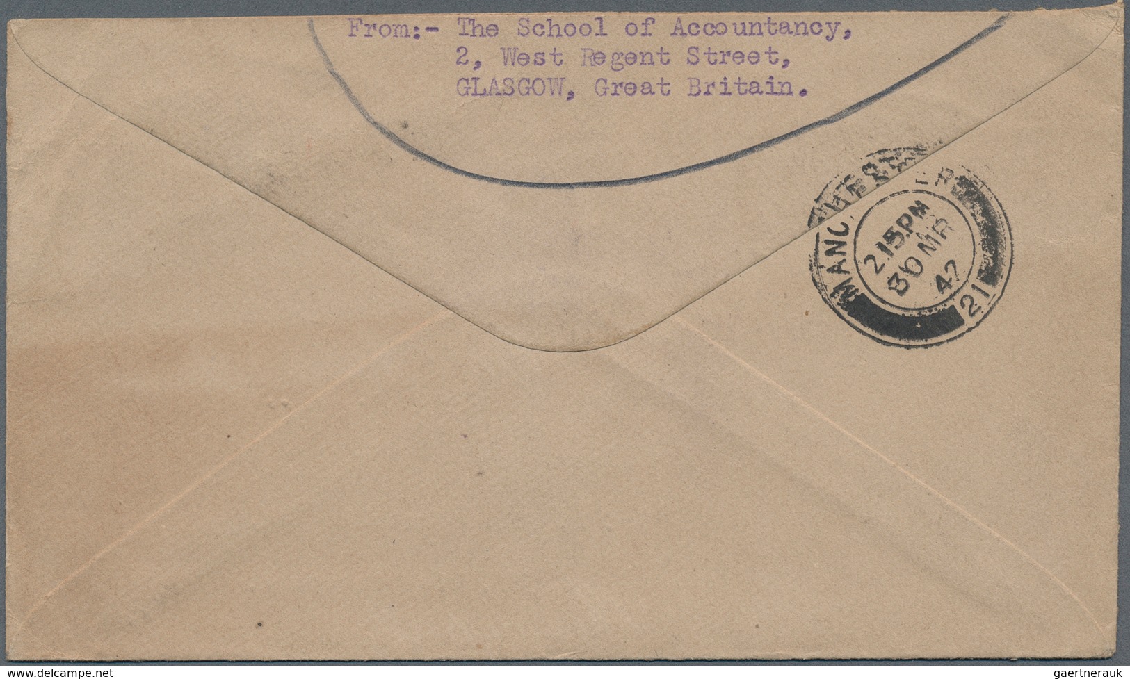 06066 Malaiische Staaten - Malakka: Japanese Occupation, 1941 (11 Nov.), Incoming Surface Mail Cover FromG - Malacca