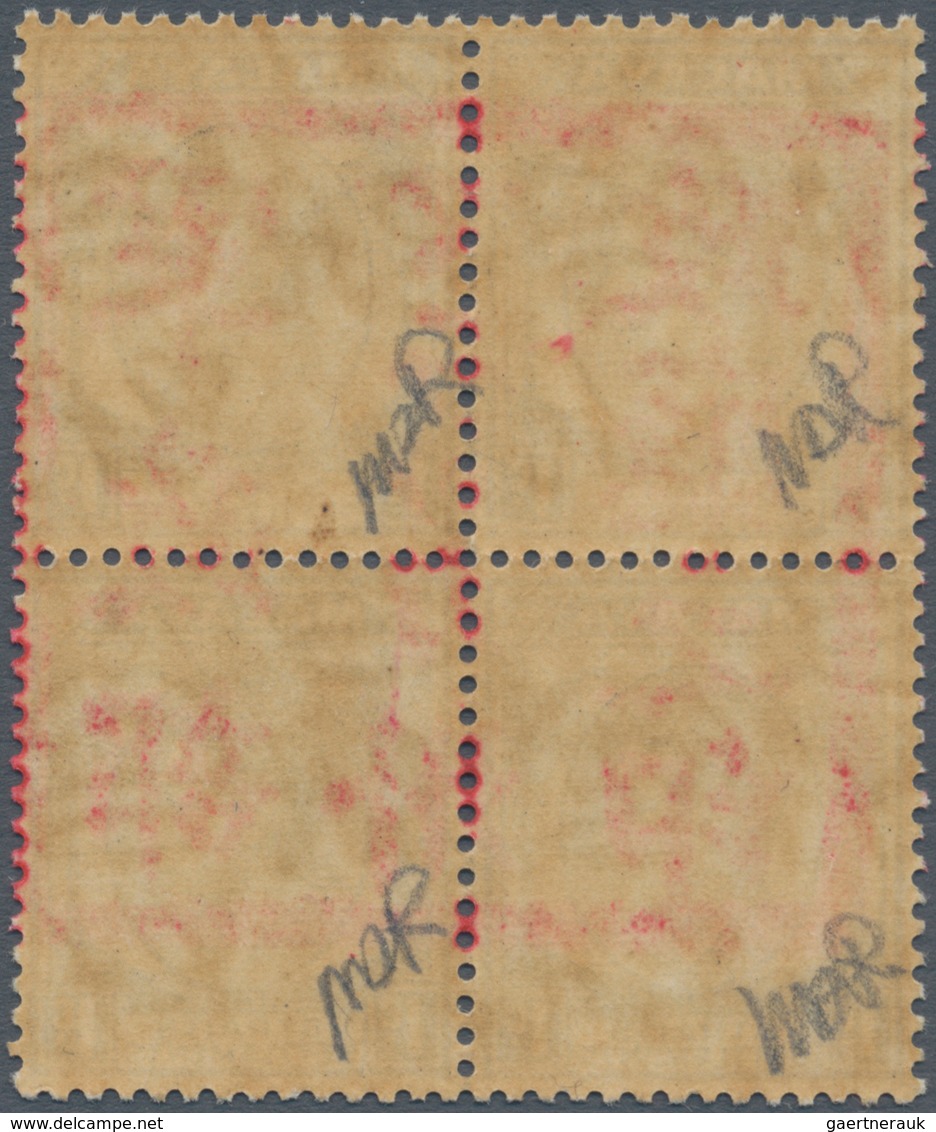 06069 Malaiische Staaten - Malakka: Japanese Occupation, 1942, KGVI 1 C., A Block Of Four Canc. "MALACCA 8 - Malacca