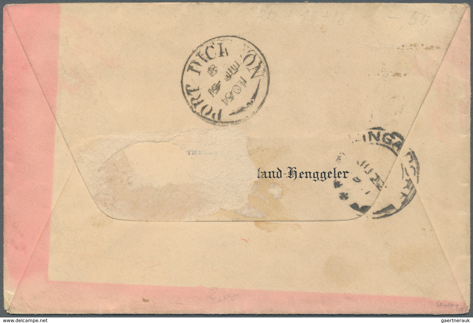 06103 Malaiische Staaten - Negri Sembilan: 1901 Mixed Franking Of F.M.S. 3c. Pair And Perak 2c. Used On Co - Negri Sembilan