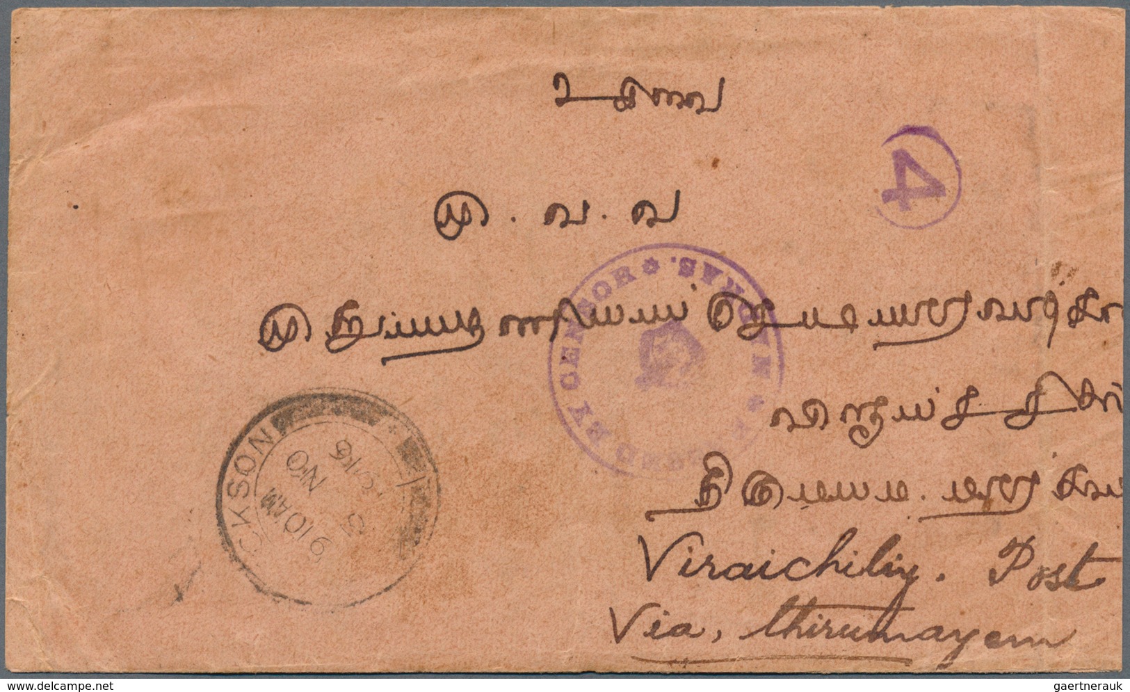 06107 Malaiische Staaten - Negri Sembilan: 1909/1917, PORT DICKSON: three covers and one picture postcard