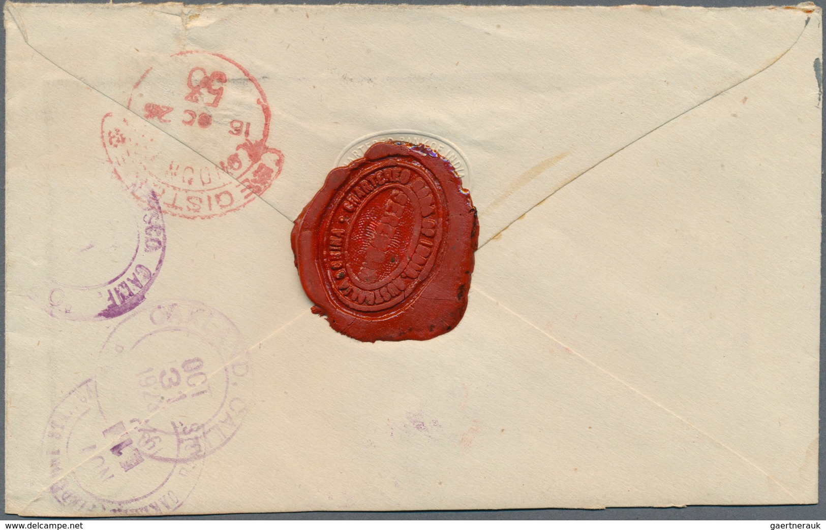 06113 Malaiische Staaten - Negri Sembilan: 1920/1929, SEREMBAN: Federated Malay States Registered Letter 1 - Negri Sembilan