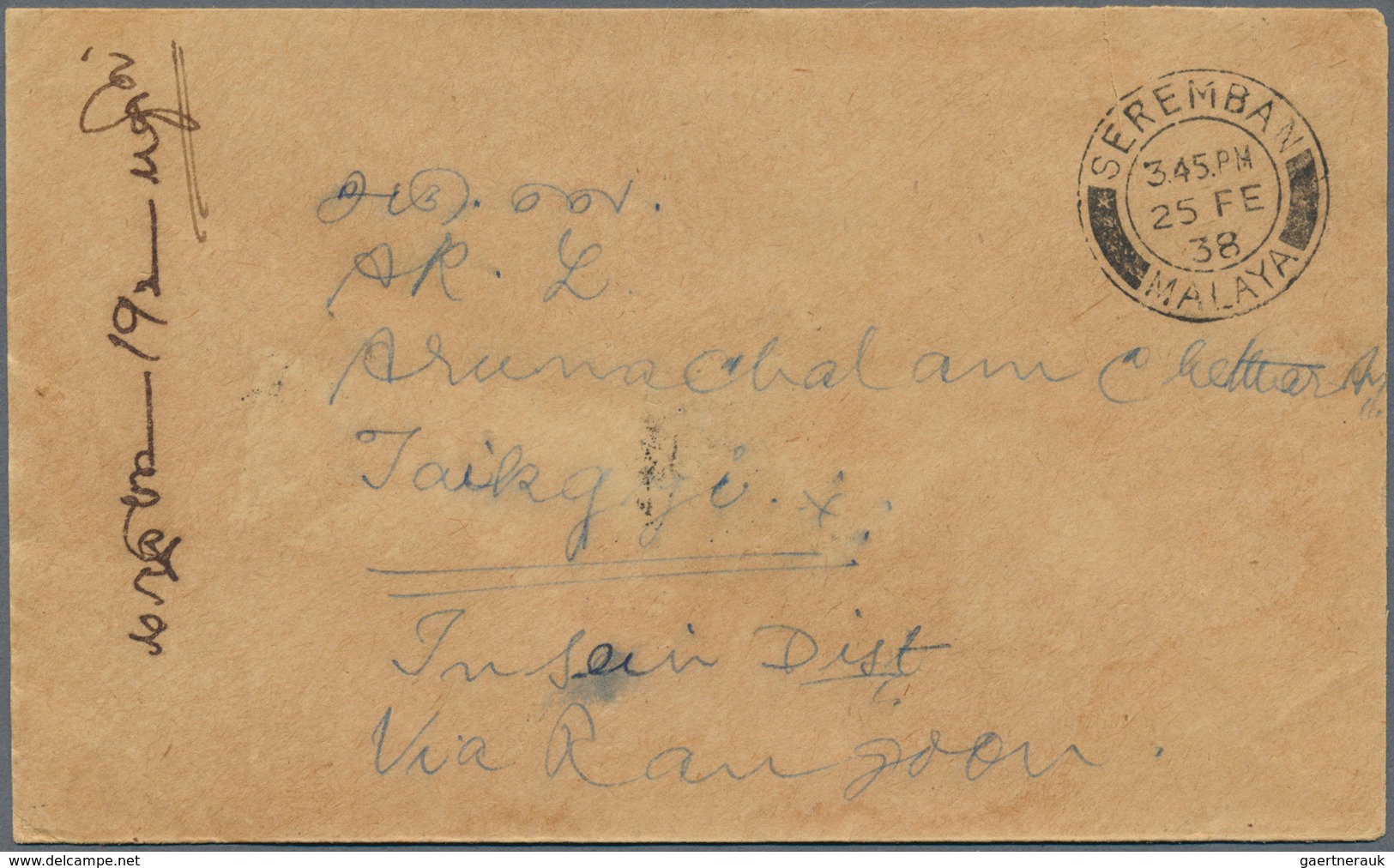 06122 Malaiische Staaten - Negri Sembilan: 1931/1941, SEREMBAN: six covers incl. three airmails and one pi