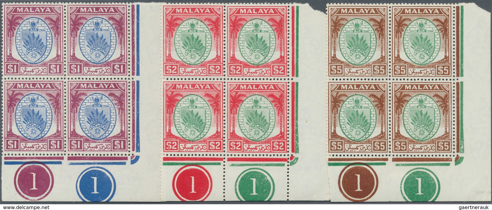 06210 Malaiische Staaten - Negri Sembilan: 1949/1955, Arms Of Negri Sembilan 19 Different Stamps Incl. The - Negri Sembilan