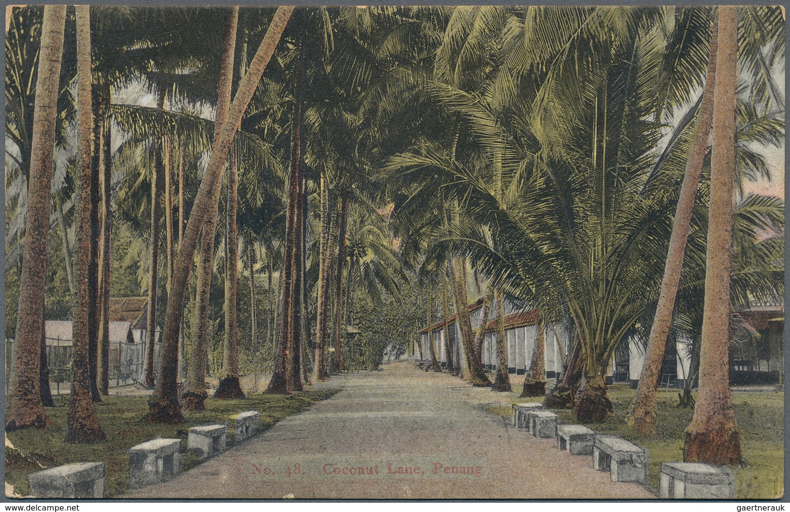 06360 Malaiische Staaten - Penang: 1904/1907, NIBONG TEBAL: Two Picture Postcards Each Bearing Straits Set - Penang