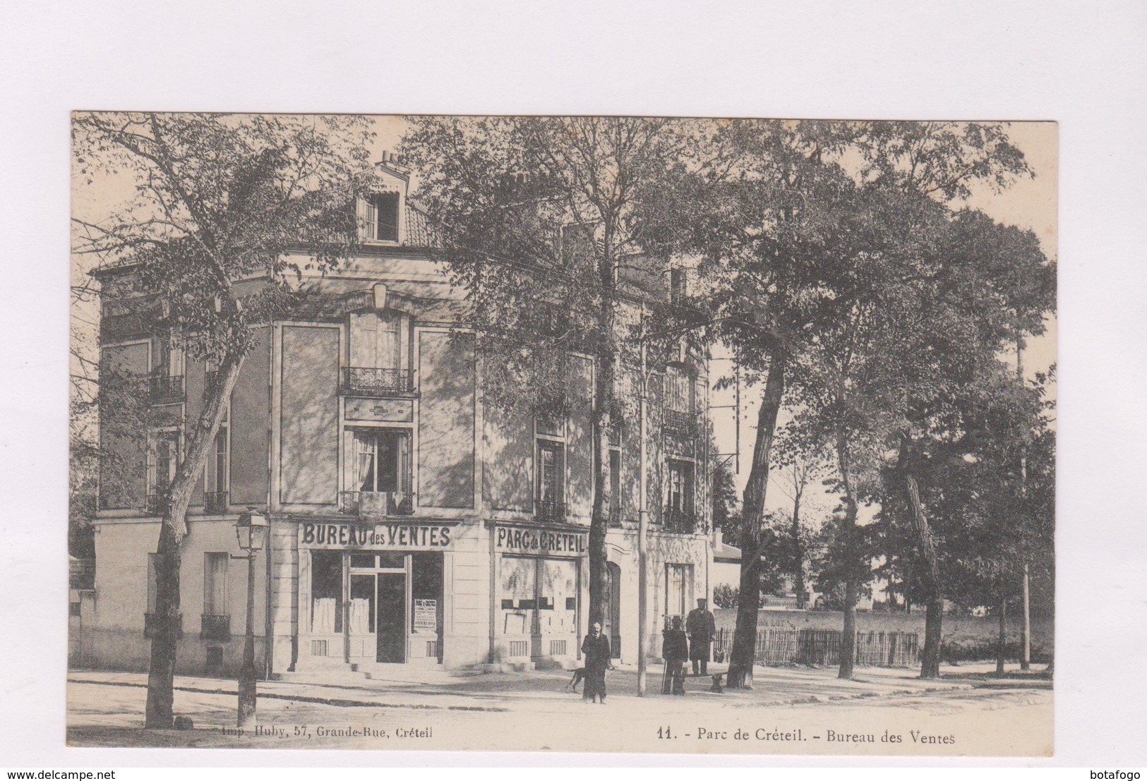 CPA DPT 94 , PARC DE   CRETEIL, BUREAU DE VENTES (PUB AU DOS) - Creteil