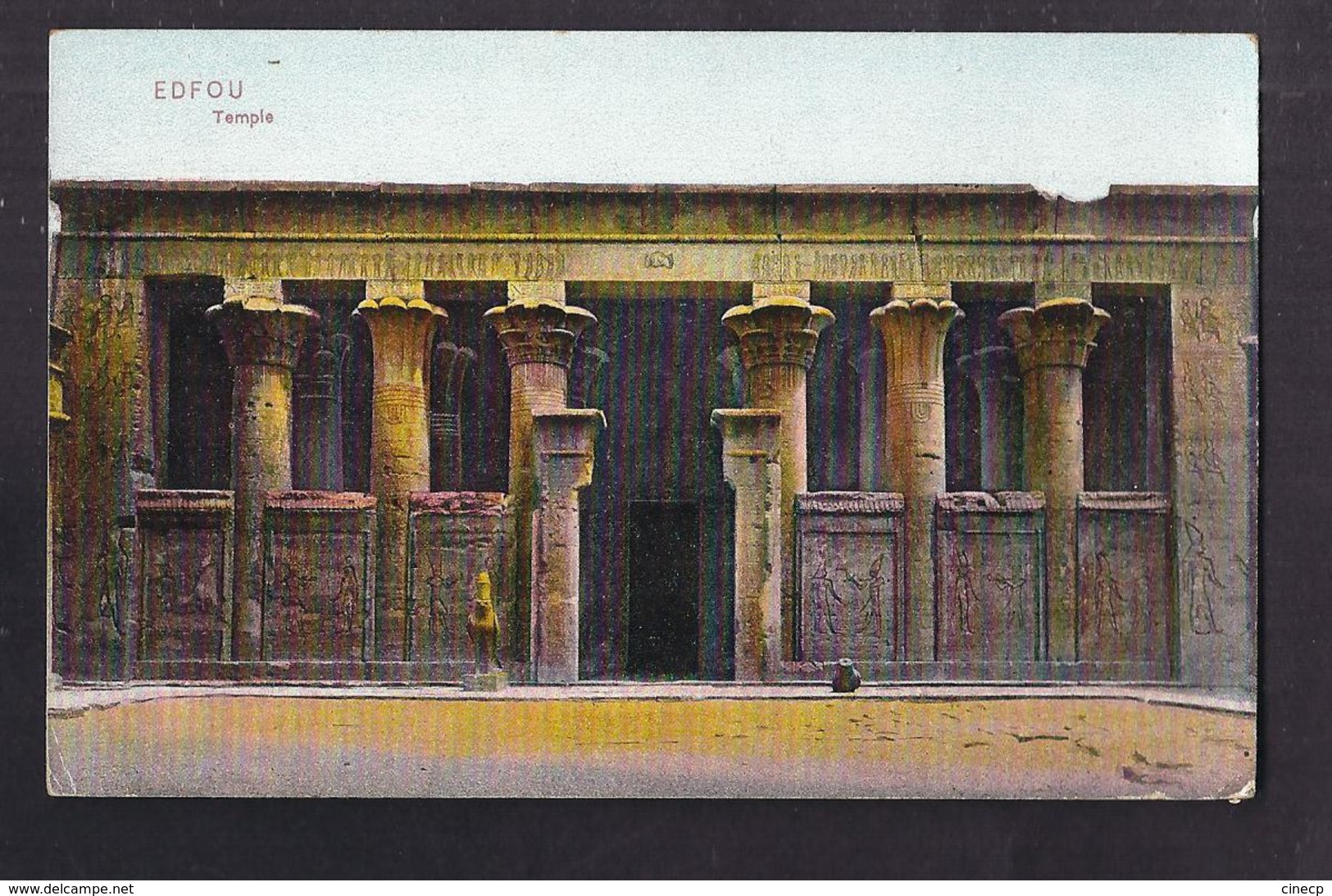 CPA EGYPTE - EDFOU - Temple - TB PLAN EDIFICE RELIGIEUX - Idfu