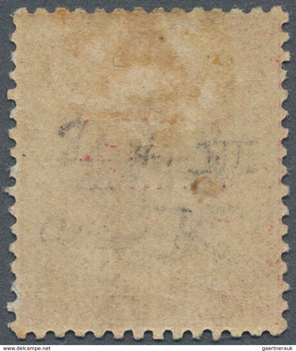 06498 Malaiische Staaten - Perak: 1889, Straits Settlements QV 2c. Bright Rose Wmk. Crown CA With Black Op - Perak