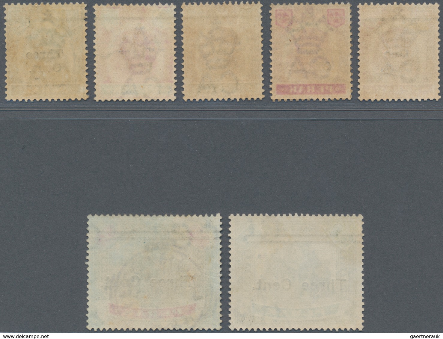 06528 Malaiische Staaten - Perak: 1900, Tiger Head And Elephants Definitives Complete Set Of Seven Fine Us - Perak