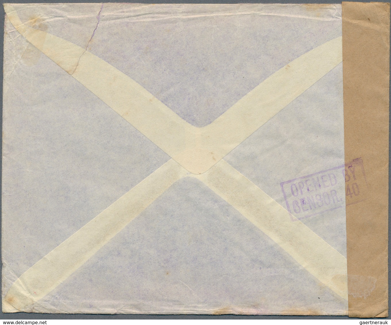 06751 Malaiische Staaten - Perak: 1941, 25c. Dull Purple/scarlet, Vertical Pair On Airmail Cover From "TAN - Perak